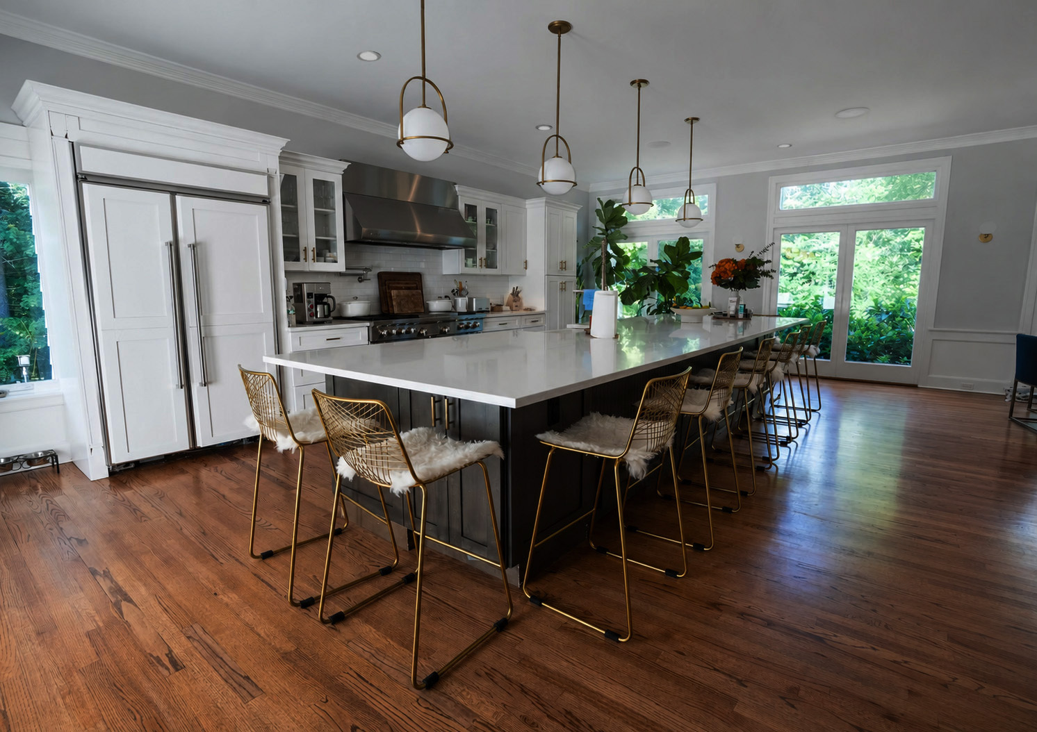 Kitchen with the lights off, lit by daylight