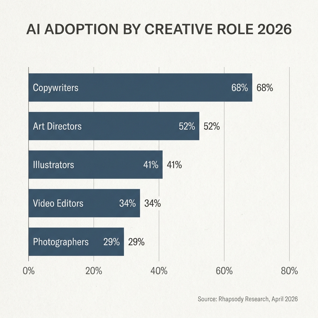 Nano Banana Pro AI adoption bar chart